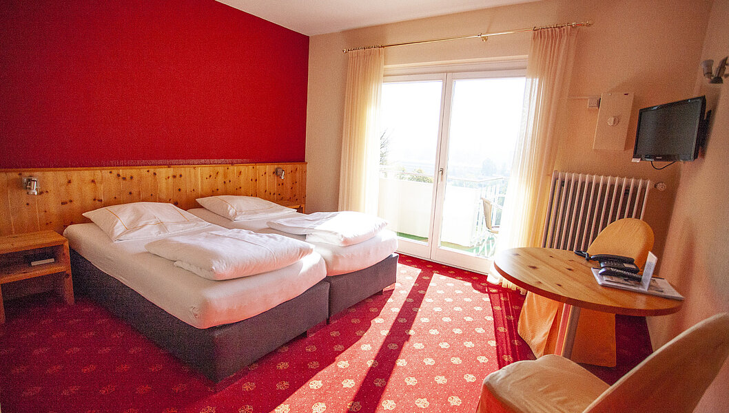 Doppelzimmer mit Balkon Hotel Sennerbad in Ravensburg