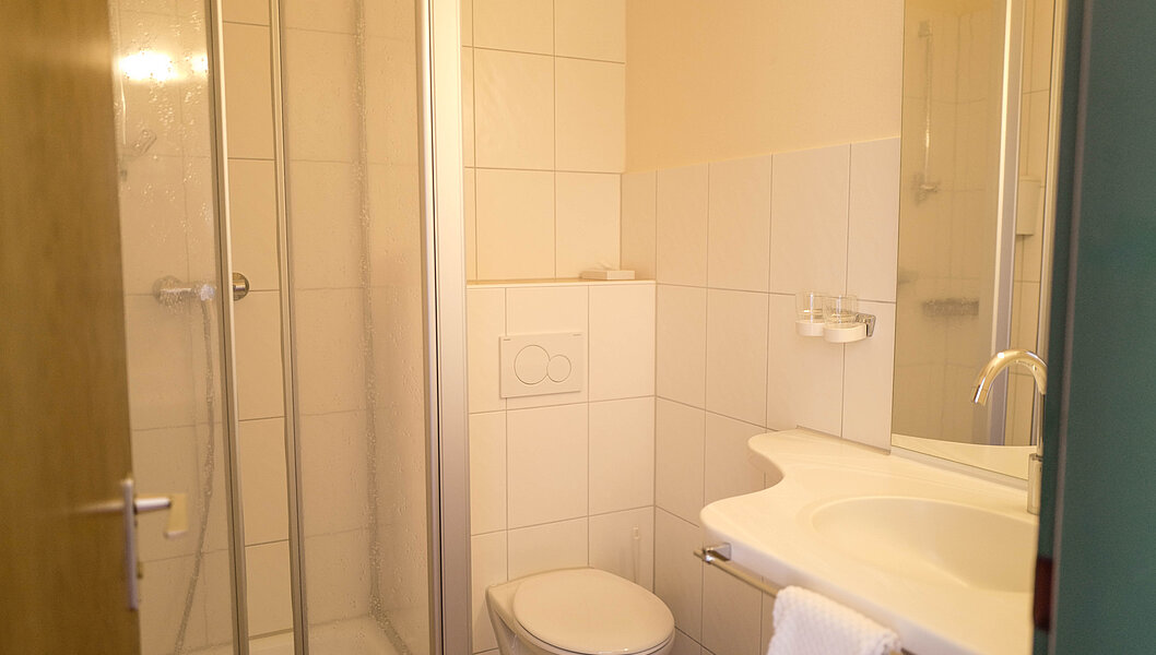 Badezimmer im Hotel Sennerbad 