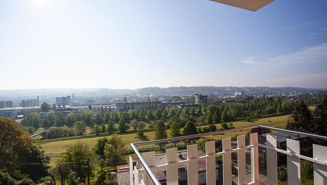 Stadtblick auf Ravensburg vom Hotelzimmer