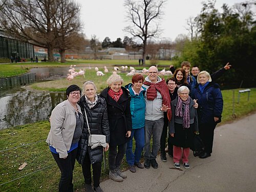 Betriebsausflug Stuttgarter Zoo Wilhelma Mitarbeiterfoto Hotel Sennerbad